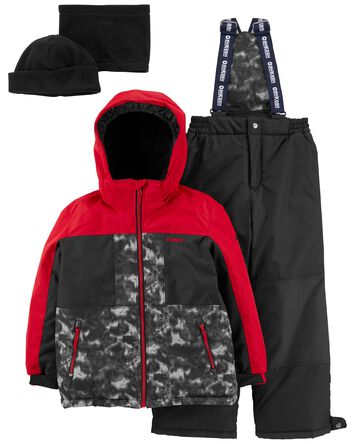 Kid 2-Piece Snowsuit With Bonus Hat And Neck Warmer
, 