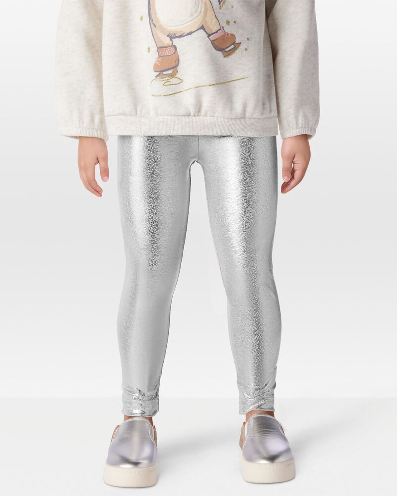 Toddler Metallic Leggings, image 1 of 6 slides