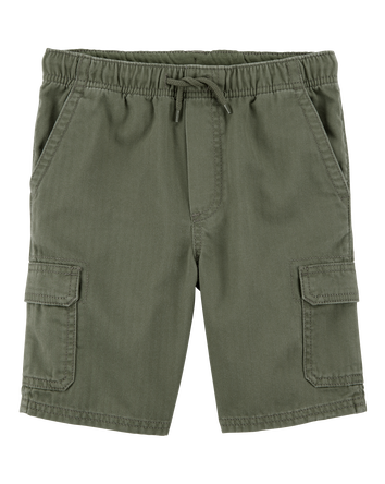 Kid Cargo Utility Shorts - Olive, 