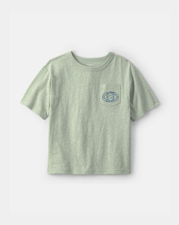 Boys 'Go Your Own Way' Skateboard Graphic Tee - Green, 