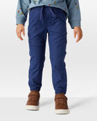 Toddler Boy Cotton Pull-On Fashion Pants - Navy, image 3 of 6 slides
