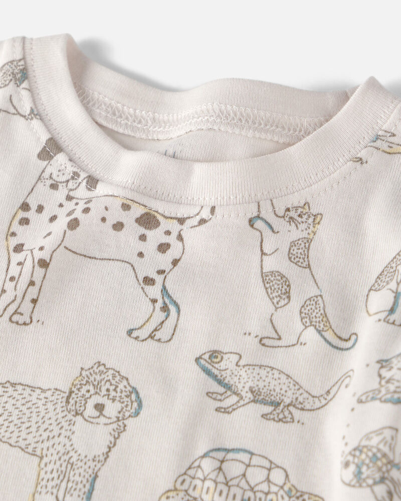 Baby 2-Piece Organic Cotton Pyjama in Pet-Print, image 2 of 4 slides