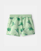 Toddler Boy Dinosaur Swim Trunks - Green, image 2 of 4 slides