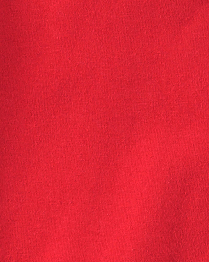 Toddler Solid Short-Sleeve Pocket Tee - Red, image 2 of 3 slides
