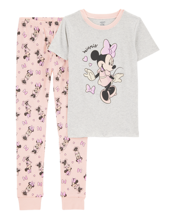 Kid 2-Piece Minnie Mouse 100% Snug Fit Cotton Pyjamas, 