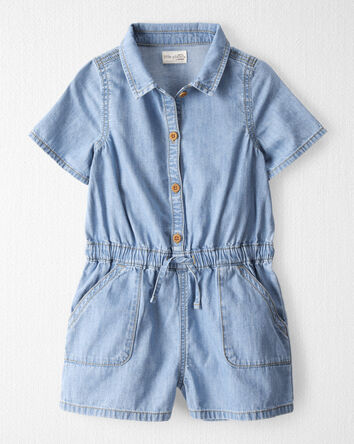 Enfant Barboteuse en chambray de coton biologique, 