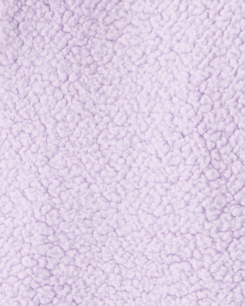 Toddler Girl DayDream Fleece Quarter-Zip Pullover Sweatshirt - Purple, image 2 of 3 slides