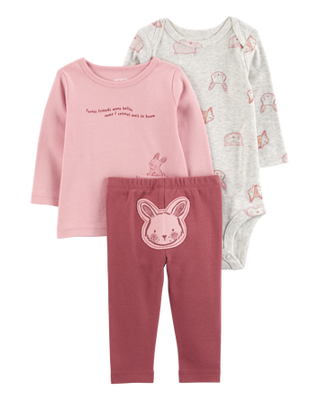 Baby 3-Piece Bunny Little Character Set, 