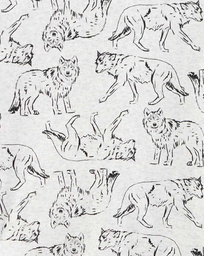 Kid 4-Piece Wolf Pyjamas, image 3 of 4 slides