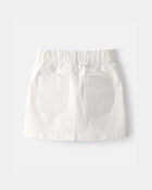 Girls Utility Skirt  - White, image 2 of 4 slides