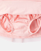 Baby Girl Bow French Terry Long-Sleeve Top & Skirt Set - Pink, image 3 of 6 slides