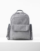 Luna Backpack Diaper Bag - Heather Grey, image 1 of 4 slides