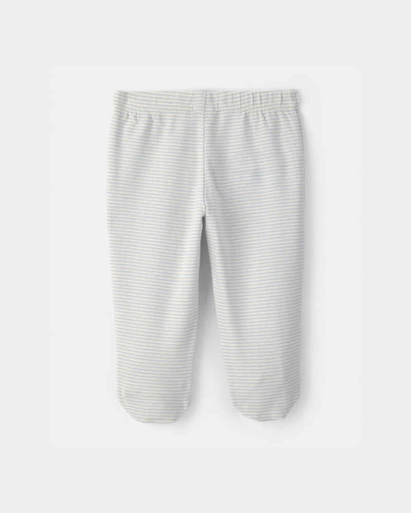 Baby Boy 2-Pack Footed Pull-On Pants - Blue, image 2 of 5 slides