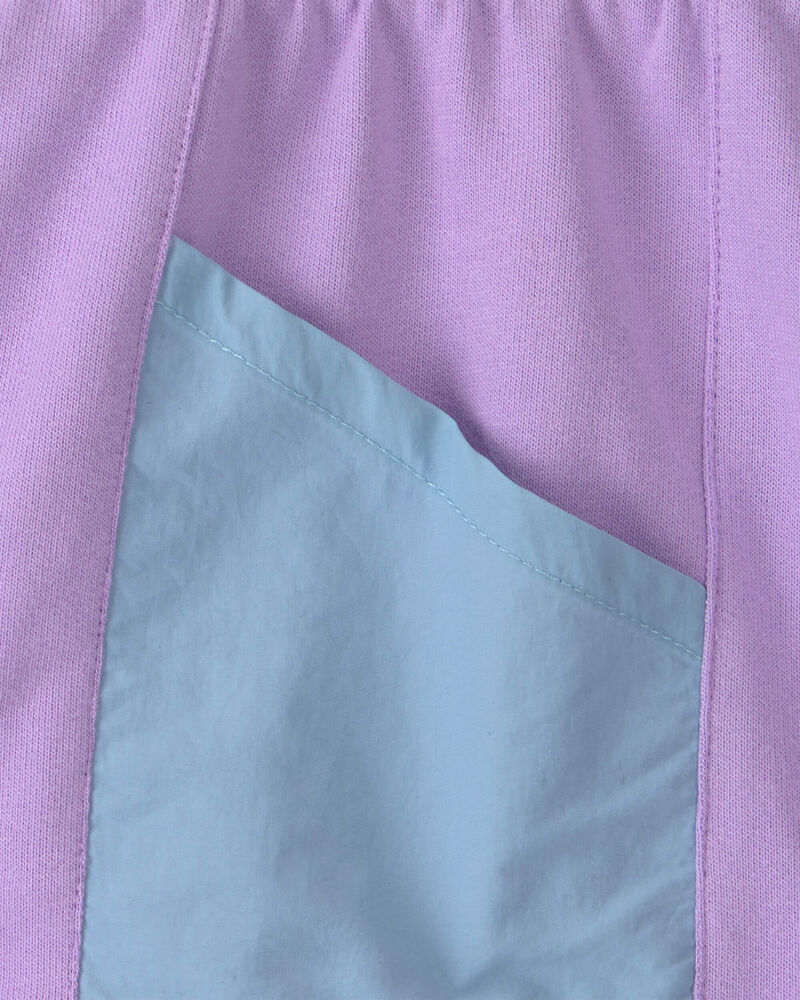 Tout-petit fille - Short en jersey bouclette - Mauve/Bleu, image 4 sur 5 diapositives