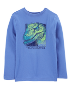 Kid Velociraptor Dinosaur Graphic Tee, image 1 of 3 slides