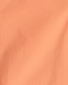 Boys Twill Flat-Front Shorts - Orange, image 3 of 4 slides