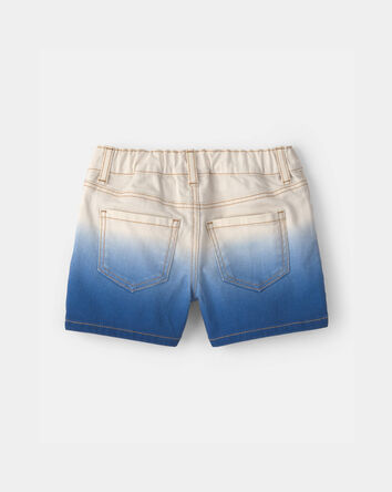 Toddler Girl Ombre Twill Shorts - Blue/Ivory, 