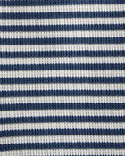 Baby Organic Cotton Waffle Knit Romper in Stripes, image 3 of 3 slides