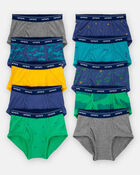 Toddler Boy 10-Pack Cotton Briefs Underwear, image 1 of 2 slides