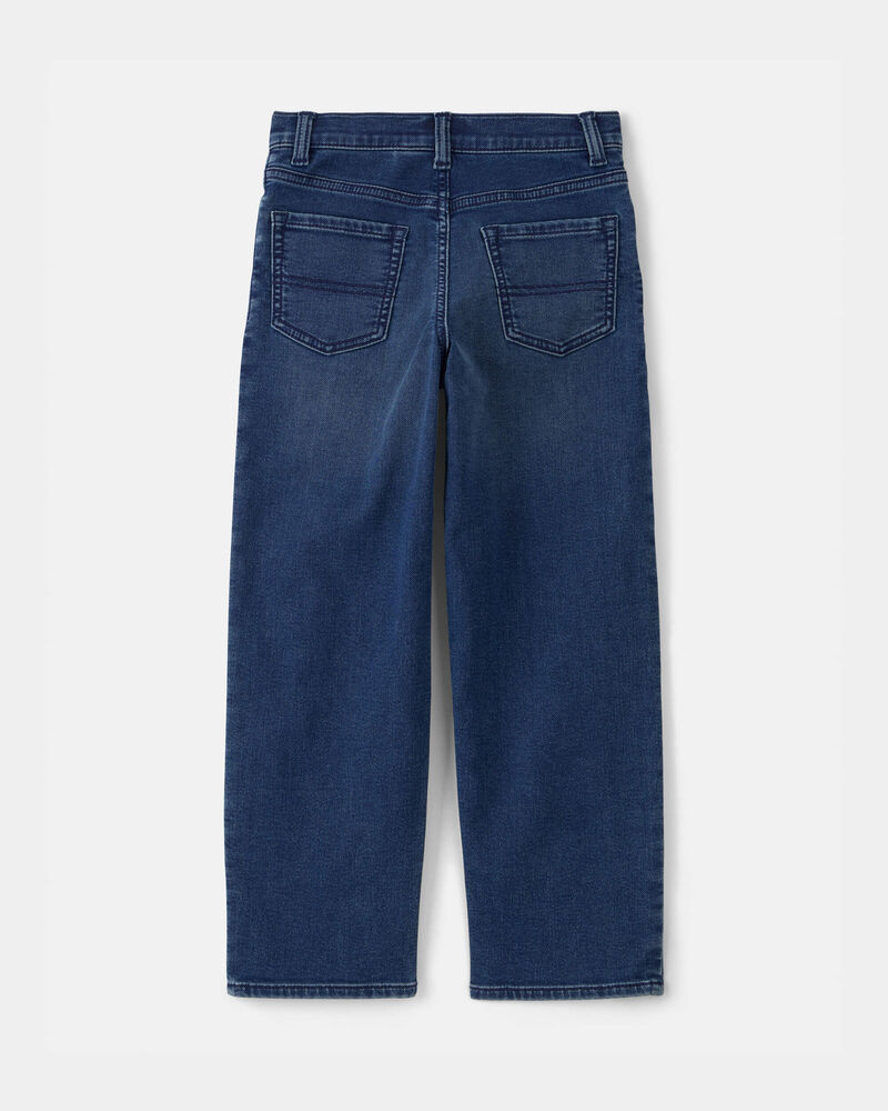 Boys Denim Straight Jeans - Dark Wash, image 3 of 5 slides