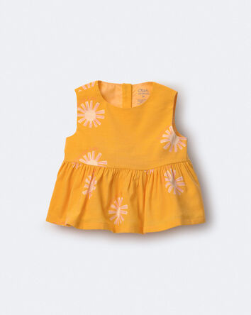 Tout-petit fille - Haut p&eacute;plum &agrave; imprim&eacute; Rayon de soleil - Jaune dor&eacute;, 