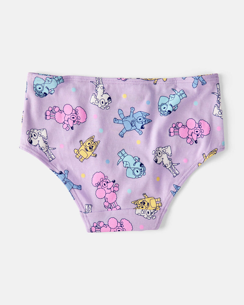 Toddler Girl 7-Pack Bluey Brief Stretch Cotton Underwear, image 2 of 3 slides
