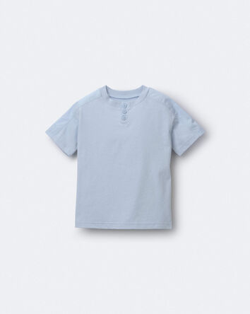 Toddler Boy Henley Tee - Blue, 