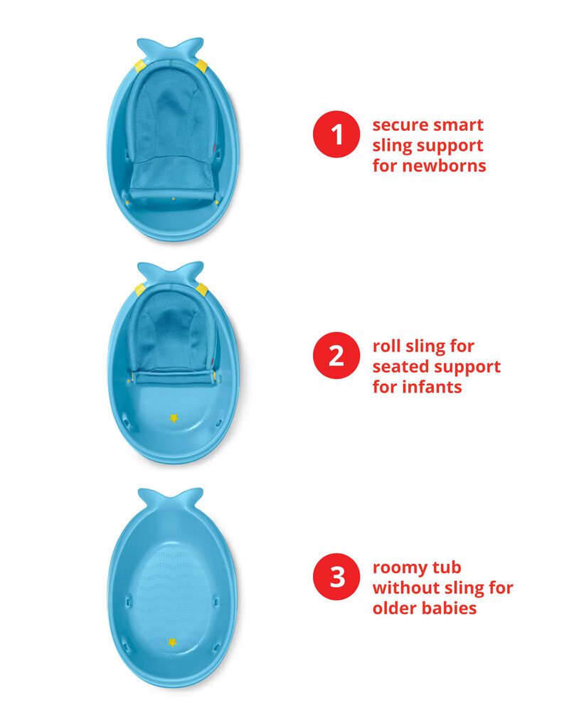 MOBY&reg; Smart Sling&trade; 3-Stage Tub - Blue, image 4 of 7 slides