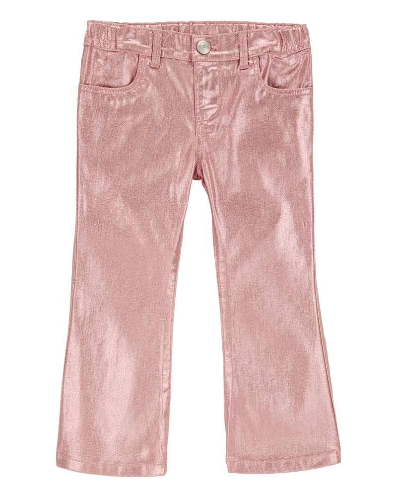 Enfant en bas âge Pantalon évasé à effet métallique, image 3 sur 6 diapositives