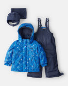 Toddler Boy 2-Piece Taslan Snowsuit, image 1 of 13 slides