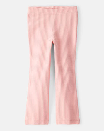 Tout-petit fille - Pantalon de sport évasé en coton - Rose, 