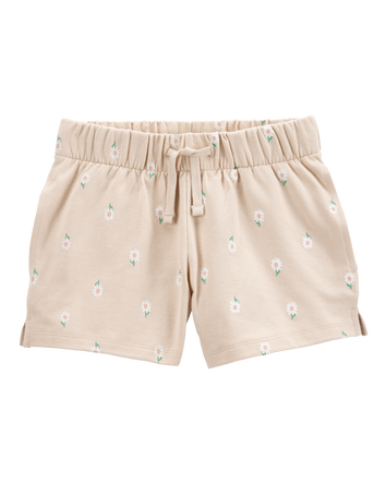 Kid Floral Pull-On French Terry Shorts, 