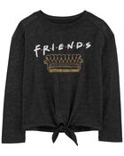 Kid Friends Long-Sleeve Tie-Front T-Shirt, image 1 of 2 slides