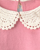 Baby Girl 2-Piece Long-Sleeve Sweater Top & Pant Set - Pink, image 6 of 7 slides