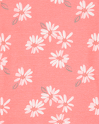 Girls 2-Piece Floral Print 100% Snug Fit Cotton Pyjamas, image 2 of 3 slides