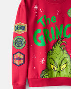 Adult Christmas Dr. Seuss&trade; The Grinch Pullover Sweatshirt - Red, image 3 of 4 slides