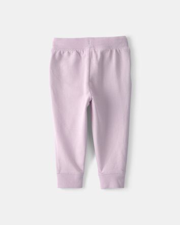 B&eacute;b&eacute; fille - Pantalon de jogging en tricot avec cordon de serrage - Mauve, 