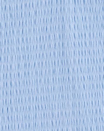 Enfant Haut à manches courtes en tissu froissé - Bleu, 