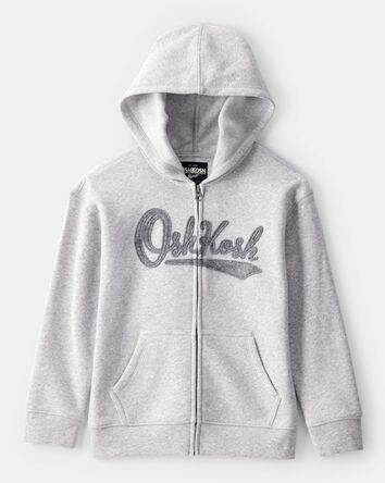 Boys OshKosh Logo Zip Jacket - Grey, 
