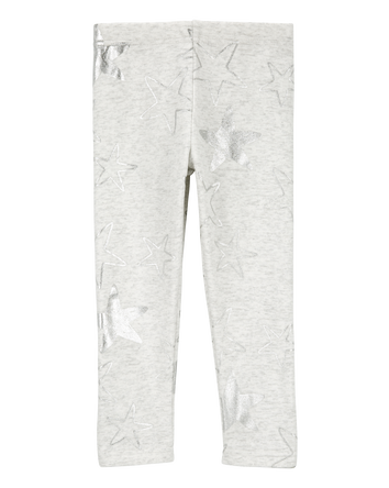 Bébé Legging en molleton douillet à étoiles scintillantes, 