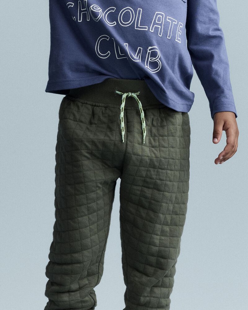 Toddler No-Seam Jogger Pant - Olive, image 4 of 7 slides