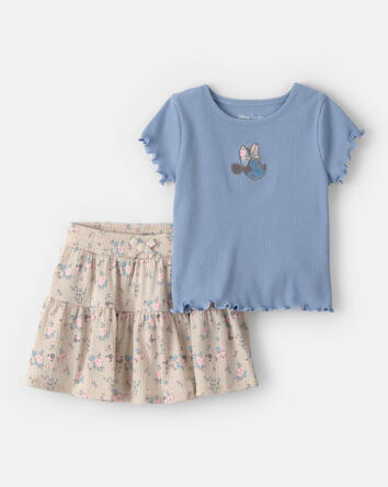 Baby Girl 2-Piece Disney&copy; Minnie Mouse Top & Skort Set - Blue, 