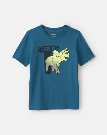 Tout-petit gar&ccedil;on - T-shirt &agrave; imprim&eacute; tric&eacute;ratops - Bleu, 