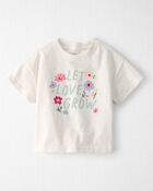 Toddler Girl Organic Cotton 'Let Love Grow' Tee, image 1 of 4 slides
