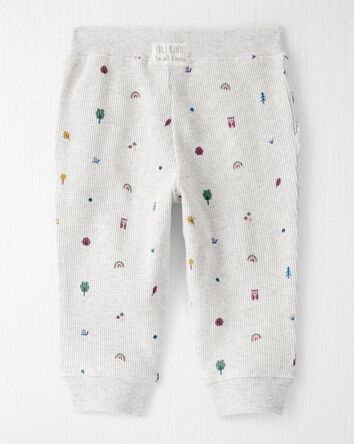 Baby Girl 2-Piece Organic Cotton Waffle Knit Set in Icon Print, 