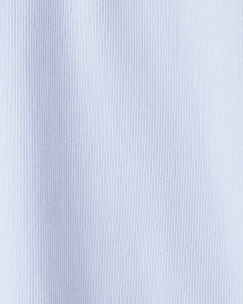 Girls Mock Neck Long-Sleeve Top - Blue, image 2 of 3 slides