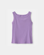 Girls Rib Tank Top - Purple, image 1 of 3 slides