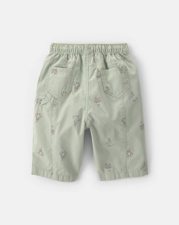 B&eacute;b&eacute; fille - Pantalon jambe ballon &agrave; motif floral - Vert, 