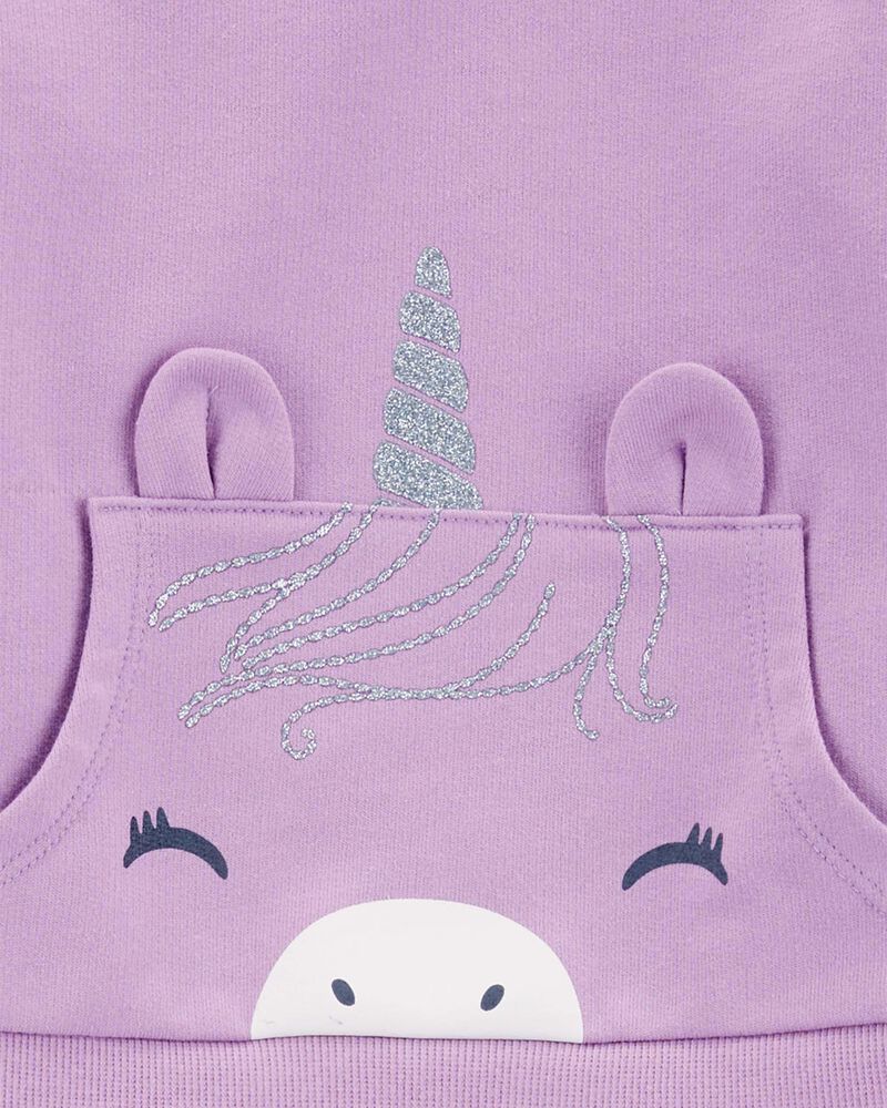 Baby 2-Piece Glitter Unicorn Sweatshirt & Legging Set, image 2 of 3 slides