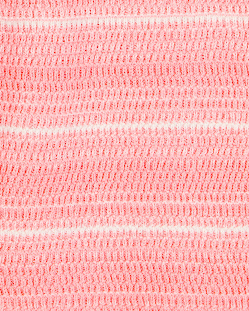 Enfant Barboteuse en tricot à rayures - Orange, image 2 sur 3 diapositives